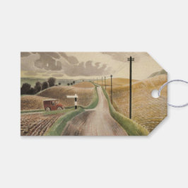 Etiquetas Para Regalos Wiltshire Landscape (por Eric Ravilious)