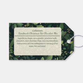 Etiquetas Para Regalos Winter Greenery Christmas Hot Chocolate Mix 