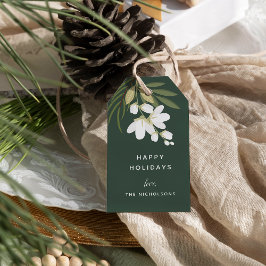 Etiquetas Para Regalos Winter Greenery Holiday