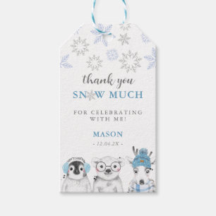 Etiquetas Para Regalos Winter Wonderland Animales niño Favor gracias rega
