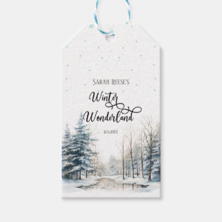 Etiquetas Para Regalos Winter Wonderland Navidades Baby Shower