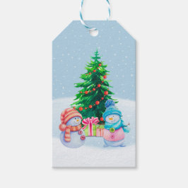 Etiquetas Para Regalos Winter Wonderland Snowmen Gift Tag
