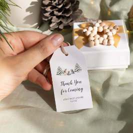 Etiquetas Para Regalos Winter Woodland Animals Baby Shower Favor