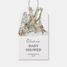 Etiquetas Para Regalos Winter Woodland Baby Shower Gracias