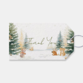 Etiquetas Para Regalos Winter Woodland Favor Tags – Snowy Pines