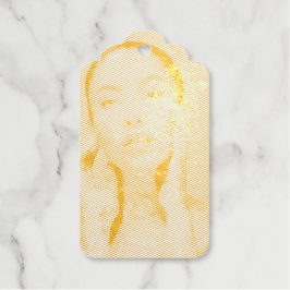 Etiquetas Para Regalos "Woman in Blue"