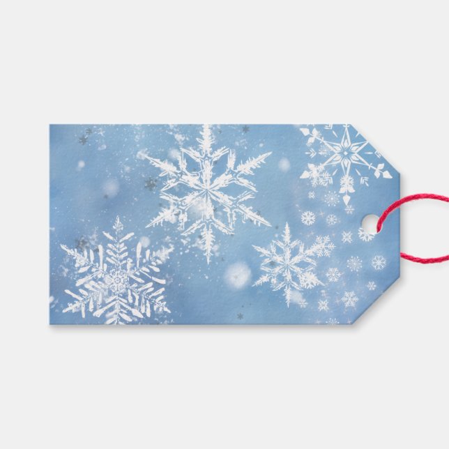 Etiquetas Para Regalos Wonderful Christmas Snow (Frente (Horizontal))