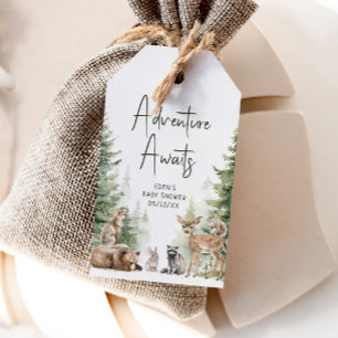 Etiquetas Para Regalos Woodland Adventure Awath Baby Shower