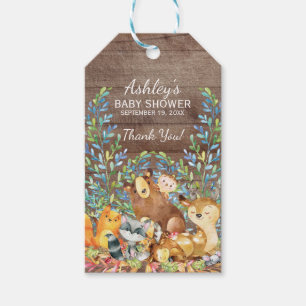 Etiquetas Para Regalos Woodland Animals Baby Shower Favor Gift Tag