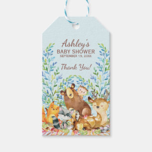 Etiquetas Para Regalos Woodland Animals Baby Shower Favor Gift Tag