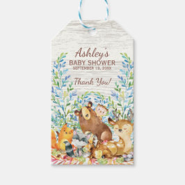Etiquetas Para Regalos Woodland Animals Baby Shower Favor Gift Tag