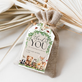 Etiquetas Para Regalos Woodland Animals Greenery Mushroom Baby Shower