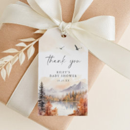 Etiquetas Para Regalos Woodland Baby Shower Favorito Tag Gracias Rústico