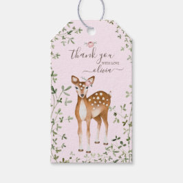 Etiquetas Para Regalos Woodland Deer Baby Shower