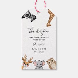 Etiquetas Para Regalos Woodland Forest Animals Baby Shower