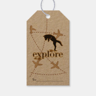 Etiquetas Para Regalos Woodland Fox explora el tema de la quema de madera