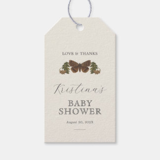 Etiquetas Para Regalos Woodland Género Botánico Baby Shower Neutral