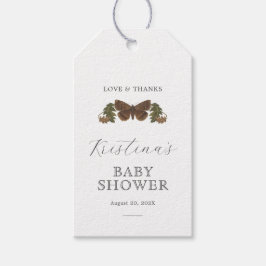 Etiquetas Para Regalos Woodland Género Botánico Baby Shower Neutral