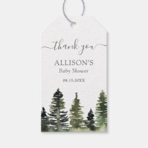 Woodland Pine Trees Baby Shower