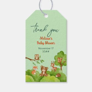 Etiquetas Para Regalos Woodland Wild Animals Forest Friends Baby Shower