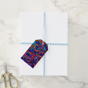 Etiquetas Para Regalos Wool Topped paisley