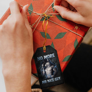 Etiquetas Para Regalos Ya No Más Señor Buen Tipo Divertido Alpha Wolf Mem