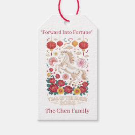 Etiquetas Para Regalos Year of the Horse Chinese New Year Tag