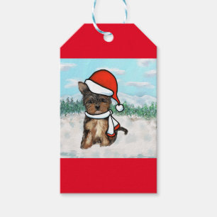 Etiquetas Para Regalos Yorkie Poo Navidad