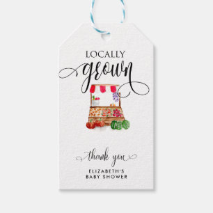 Etiquetas Para Regalos Zanahorias para baby shower cultivadas localmente