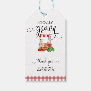 Etiquetas Para Regalos Zanahorias para baby shower cultivadas localmente 