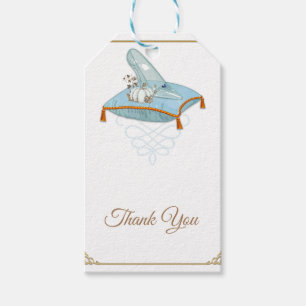 Etiquetas Para Regalos Zapatilla de cristal de Cenicienta Elegante ducha