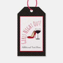 Etiquetas Para Regalos Zapatos Rojos Y Vino Rojo