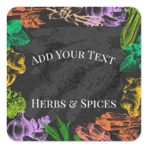 Etiquetas para Stickers de Hierbas y Especias de J
