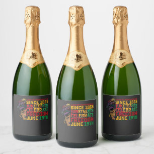 Etiquetas Para Vinos Espumosos 19 De Junio Un Día De Recuerdo De La Libertad Negr