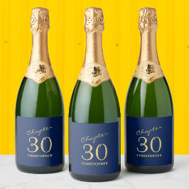 Etiquetas Para Vinos Espumosos 30.º aniversario del Oro Azul Capítulo 30