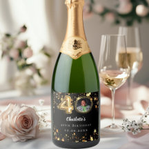 40.º cumpleaños foto de estrellas de oro negro