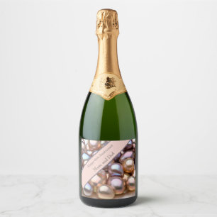 Etiquetas Para Vinos Espumosos 46.ª Tarjeta de Aniversario del Boda