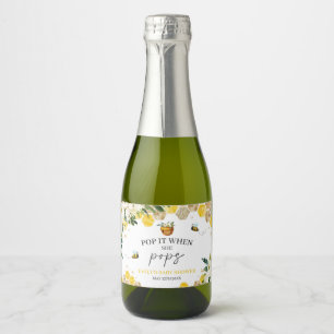 Etiquetas Para Vinos Espumosos Abeja Mamá De Baby Shower Para Que Se La Pase Cuan