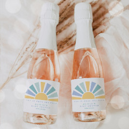 Etiquetas Para Vinos Espumosos Acá Ven Los Favoritos De Baby Shower Son Sunshine
