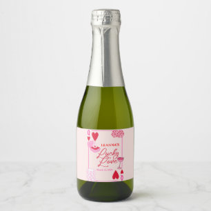 Etiquetas Para Vinos Espumosos Afortunado en el amor, Desayuno de novia, Afortuna