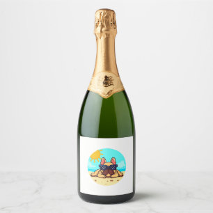 Etiquetas Para Vinos Espumosos Amantes del Bulldog francés