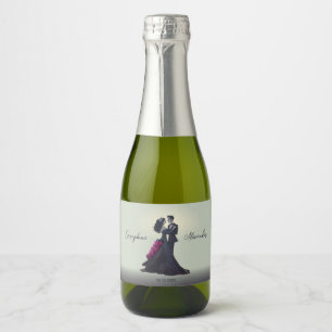 Etiquetas Para Vinos Espumosos Amantes Góticos Románticos Boda Elegante