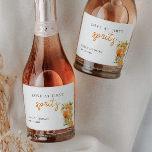 Etiquetas Para Vinos Espumosos Amor a Primera Copa de Spritz Despedida de Soltera