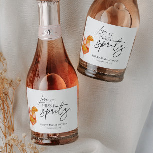 Etiquetas Para Vinos Espumosos Amor a Primera Copa de Spritz Despedida de Soltera