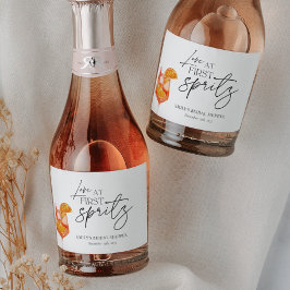 Etiquetas Para Vinos Espumosos Amor en la primera ducha de novias en Spritz