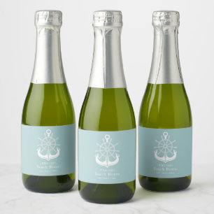 Etiquetas Para Vinos Espumosos Anclaje de nombre de familia de Beach House
