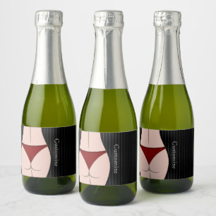 Etiquetas Para Vinos Espumosos Anoche Del Partido De La Libertad De La Bachelor