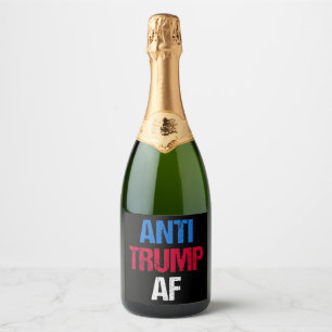 Etiquetas Para Vinos Espumosos Anti-Trump AF I