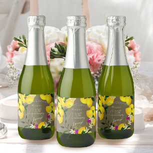 Etiquetas Para Vinos Espumosos Apretón de limón 