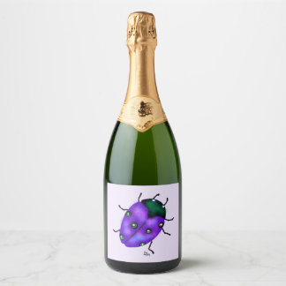 Etiquetas Para Vinos Espumosos Arte de Ladybug